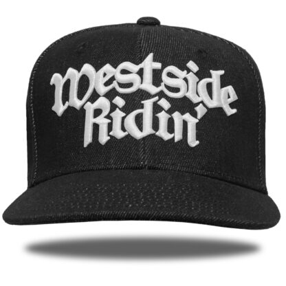 Westside Ridin' <br>Snapback <br>-Denim Black / White-<br><br>