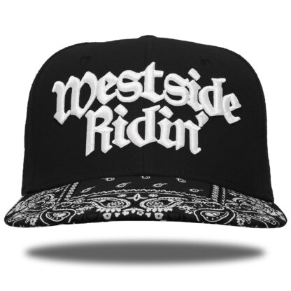Westside Ridin' <br>Snapback <br>-Paisley Black / White-<br><br>