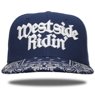 Westside Ridin' <br>Snapback <br>-Paisley Navy / White-<br><br>