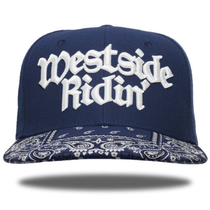 Westside Ridin' <br>Snapback <br>-Paisley Navy / White-<br><br>