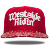 Westside Ridin' <br>Snapback <br>-Paisley Red / White-<br><br>