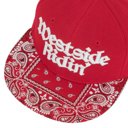 Westside Ridin' <br>Snapback <br>-Paisley Red / White-<br><br> - 画像 (2)