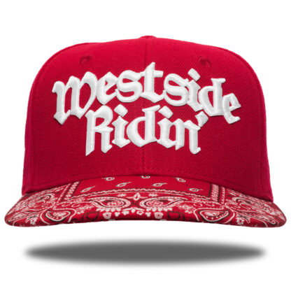 Westside Ridin' <br>Snapback <br>-Paisley Red / White-<br><br>