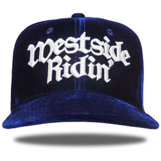 Westside Ridin' <br>Snapback <br>-Velor Navy / White-<br><br>