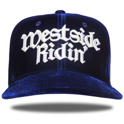 Westside Ridin' <br>Snapback <br>-Velor Navy / White-<br><br>